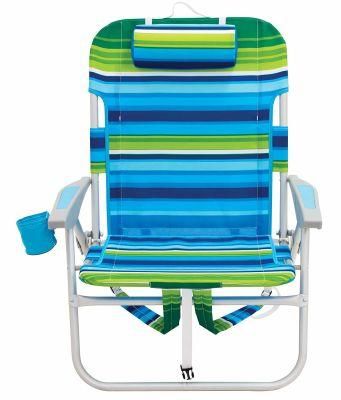 Deluxe 4 Position Aluminum Backpack Chair with Drink Holder &amp; Dry Cell Pouch