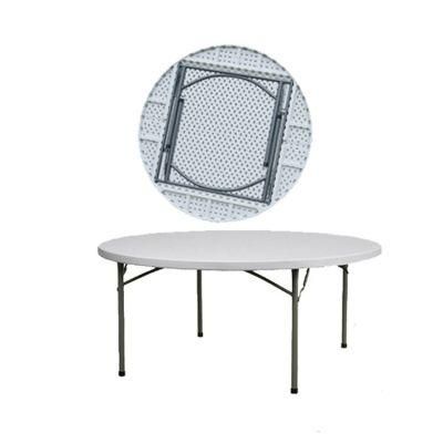 5FT Round Portable Outdoor Plastic Folding Table for Banquet Weddings