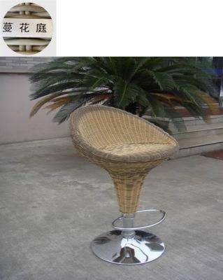 Outdoor Garden Furniture Pool Side High Foot Rattan Chair Table