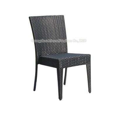 Modern Armrest Dining Chair Aluminum Outdoor Bistro Chairs