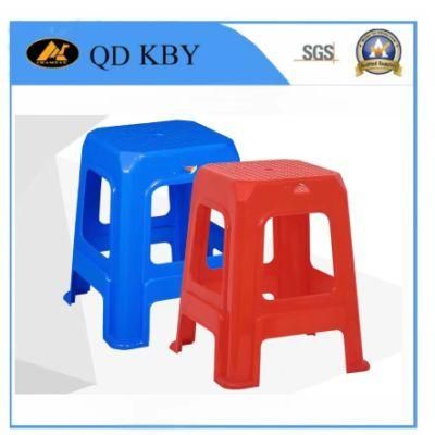 Home Furniture Living Room PP Plastic Stool Stackable Square Colorful Leisure Garden Stool