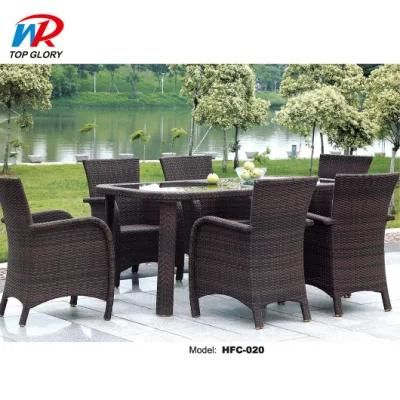 Outdoor Furniture Garden Backyard Set Rattan Chair and Table