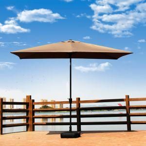 2X3m Square Patio Outdoor Garden Parasol Umbrella with Crank