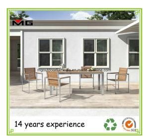 Patio Furniture Teak Garden Chairs with Stainless Steel Frames