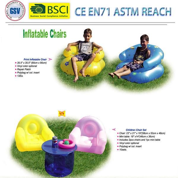 Lounge Outdoor Inflatable Sofa with Footrest Inflatable Chair Inflatable Sofa