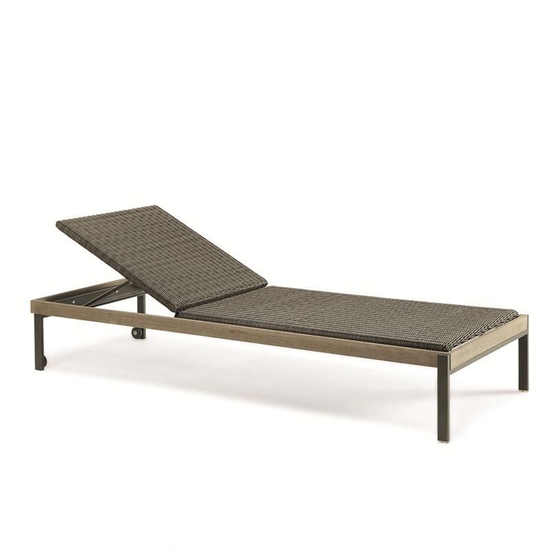 Outdoor Rattan Bed Lounge Chair Folding Beach Single Hotel Swimming Pool Balcony Hotel Villa Open Air