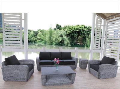 Aluminum Darwin or OEM L Shaped Lounge Black Outdoor Sofa