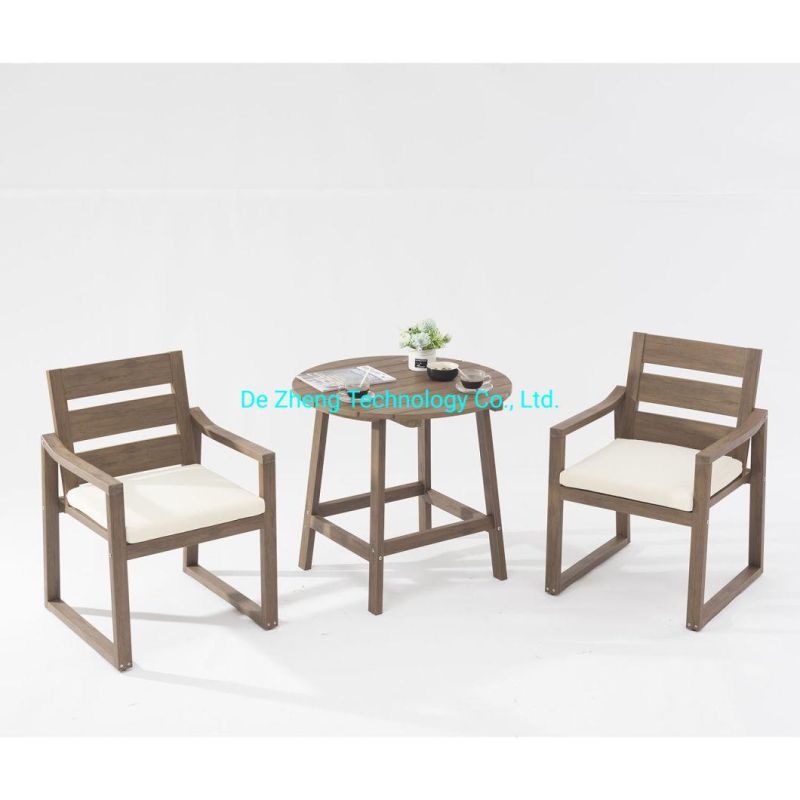 Leisure Luxury Outdoor Dining Coffee Teak Wood Bar Dining Bistro Table
