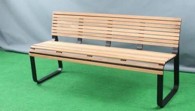 Outdoor Garden Lounge Solid Wood Aluminum Restaurant Bench Chair