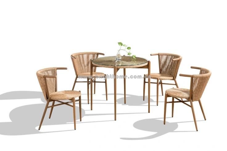 Best Price High Quality Stackable Chair and Dining Table Outdoor Wicker Patio Furniture