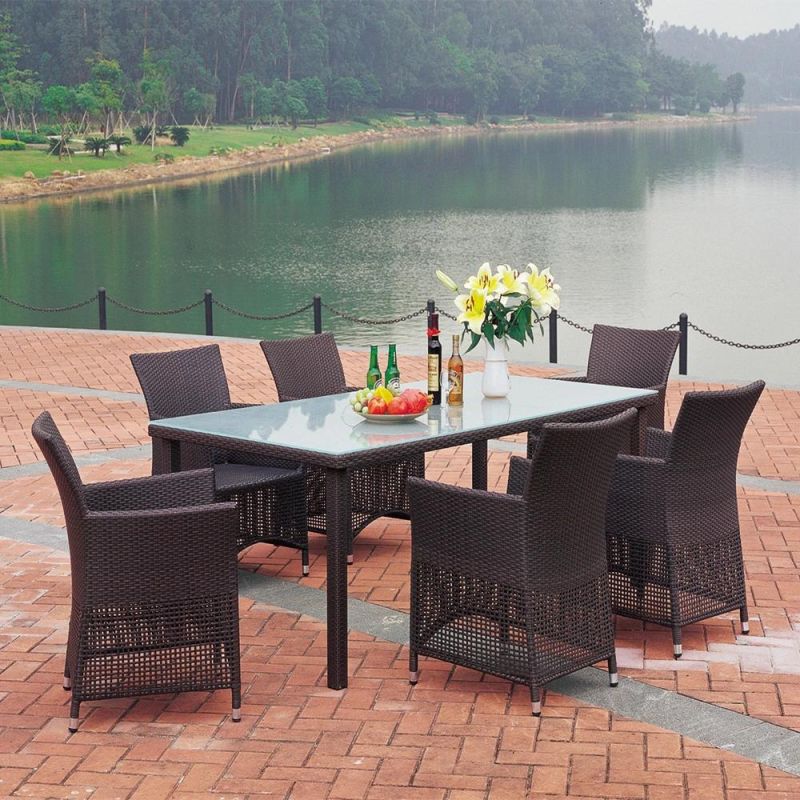 Outdoor Rattan Sunbed Furniture Patio Wicker Daybed Furniture Garden Lounger Chair Furniture Set