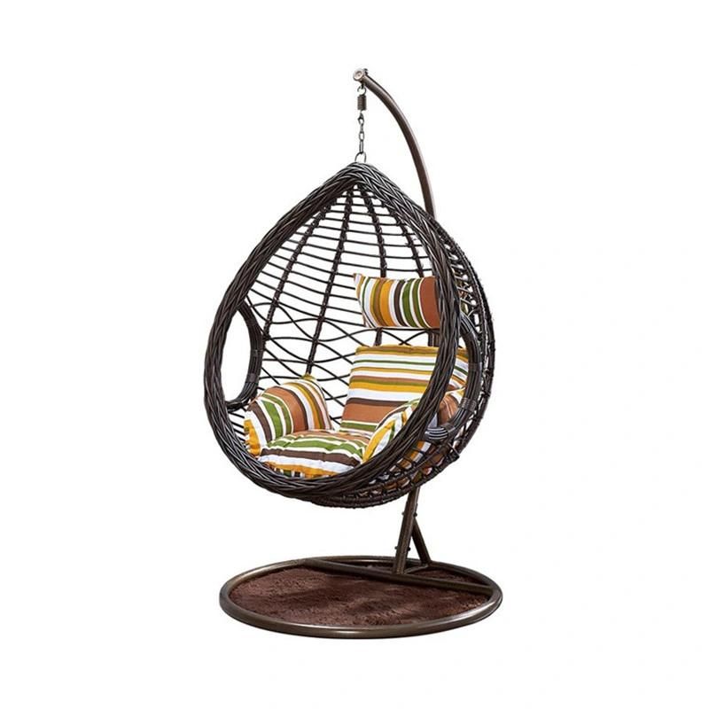Modern Single Person Home Patio Garten Hotel Rattan Swing Chair