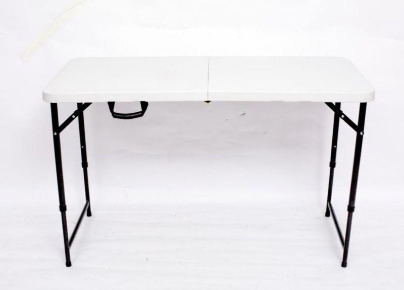 4FT Folding in Half Table in Adjustable and Storage Foldable Catering Table