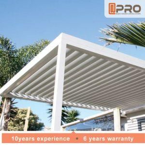 Garden Design System Motorized Waterproof Aluminium Louver Roof Pergola