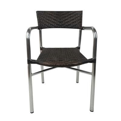 Commercial Durable Rattan Outdoor Bar Bistro Rain Proof Arm Chair