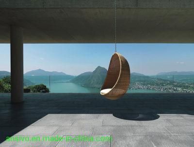 Outdoor Creative Egg-Shaped Balcony Cradle Chair Bird&prime; S Nest Hanging Basket Rattan Chair Garden Swing Hanging Hanging Chair