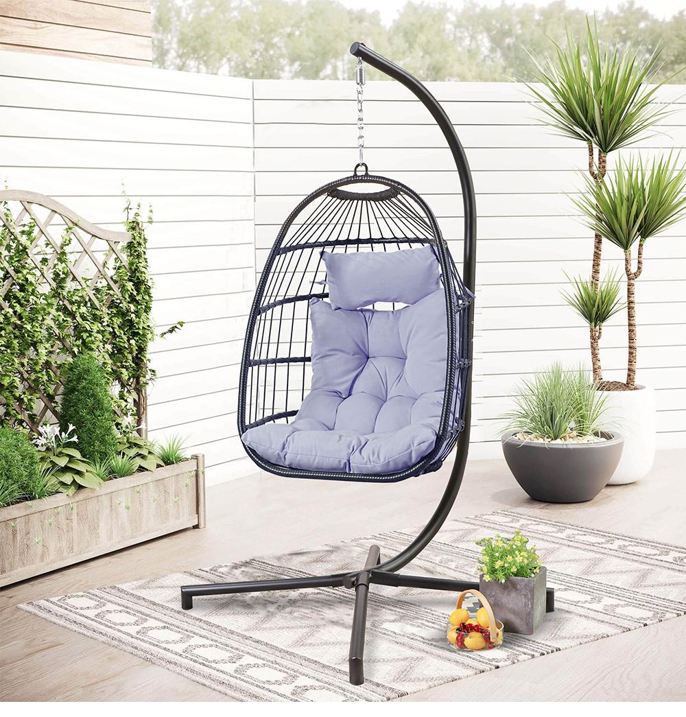 Foshan Customized OEM Wholesale Rattan Furniture Rope Swing Chair with High Quality