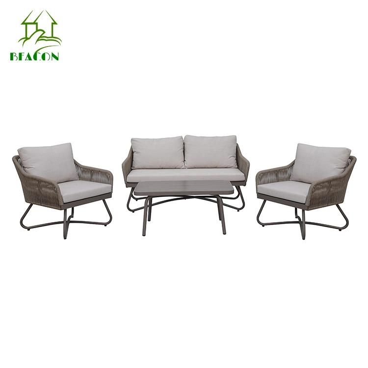 Outdoor Aluminum Sofa with Cushion Hotel Project Patio Sofa