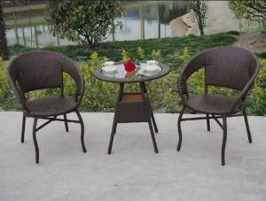 Outdoor Rattan Furniture Bar Garden Patio Light Set Leisure Chairs