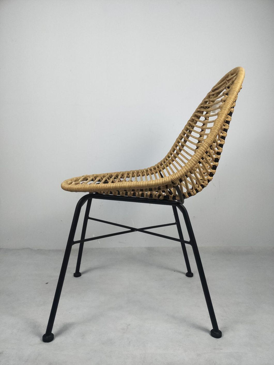 Commercial Hotel Restaurant Luxury Woven Rope Adult Bar Rattan Chair for Cafe Bar