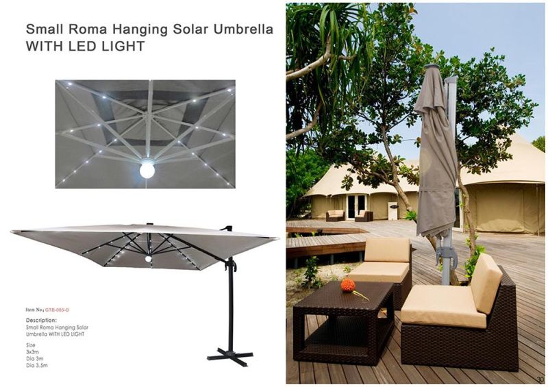8 Panels Custom Promotional UV Golf Umbrella Parasol