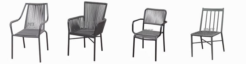 Popular Leisure Garden Patio Outdoor Textilene Rope Chair for Outdoor