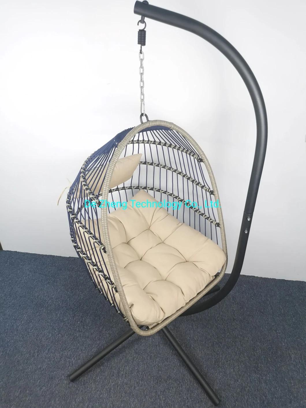 Living Room Indoor Adult Jhoola Swing Rattan Wicker Swing Wholesale Foldable Hanging Egg Chair