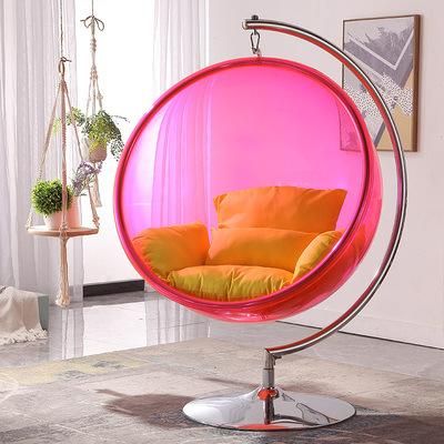 Acrylic Space Transparent Semi Spherical Suspension Chair