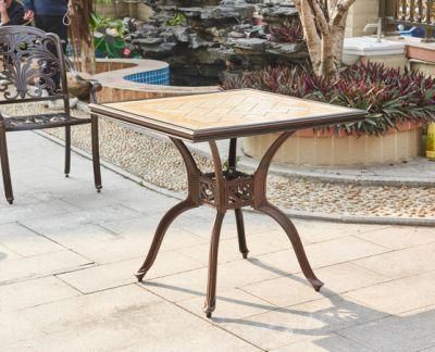 Cast Aluminum Dining Iron Table