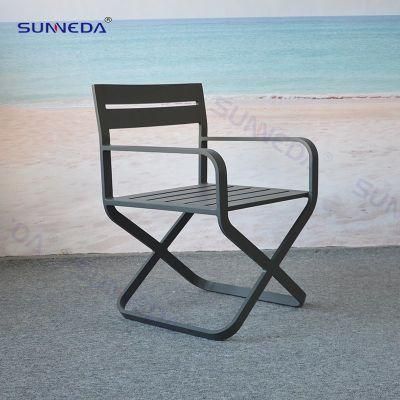 Modern Leisure Balcony Courtyard Table Waterproof WPC Top Patio Table Coffee Outdoor Furniture Square Garden Table Chair