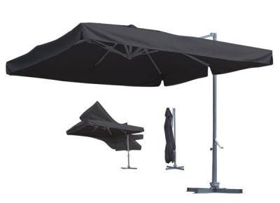 3m Aluminium Outdoor Garden Patio Umbrella with Bracket Outdoor Large Sun Umbrella Outdoor