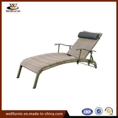 2018 Well Furnir Wicker Outdoor Chaise Lounge (WF063076)