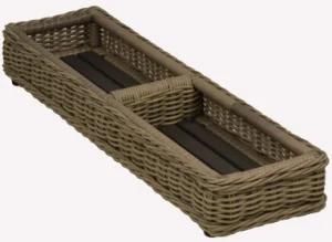 Outdoor Aluminum Rattan Tafel Service Basket
