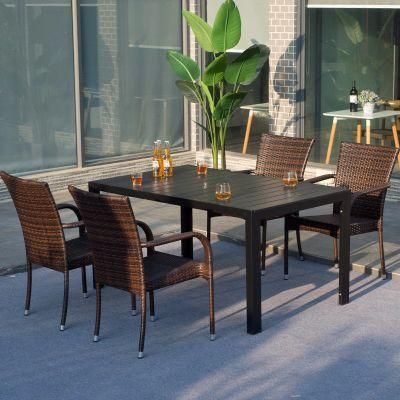 Outdoor Rattan Garden Patio Dining Table and Chair