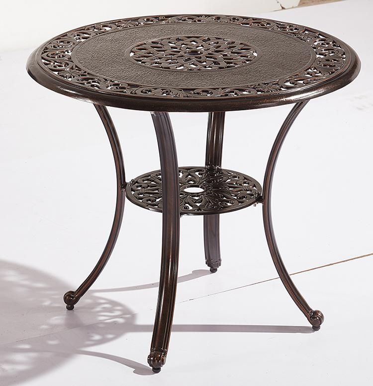 Cast Aluminum Outdoor Furniture Table Set Garden Dining for Patio