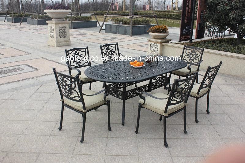 Traditional Cast Aluminium Cafe Bistro Outdoor Garden Furniture Table Chairs Set