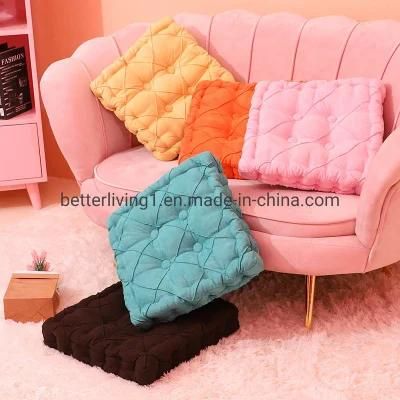 Home Decor Floor Cushions Square Cushion with Button