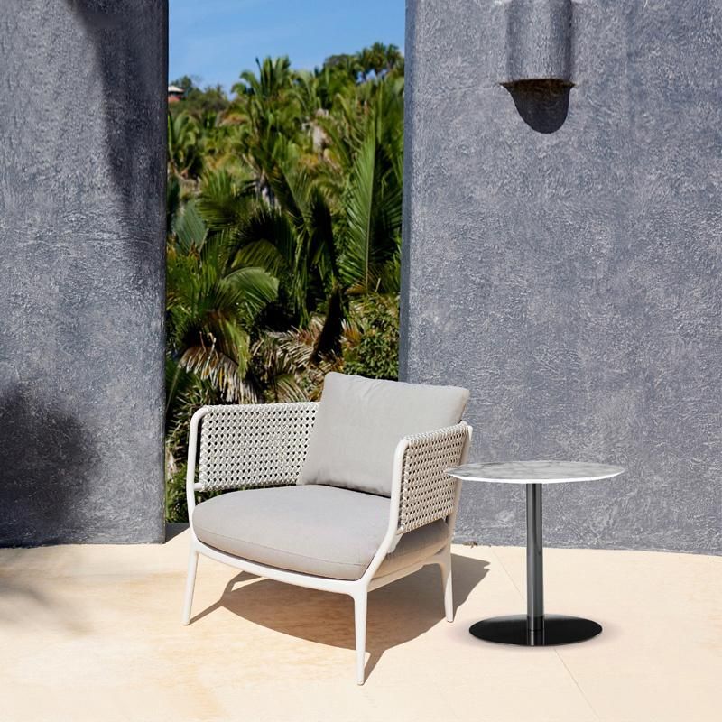Nordic Style Hotsale Waterproof Weave PE Rattan Outdoor Chaise Lounge Furniture