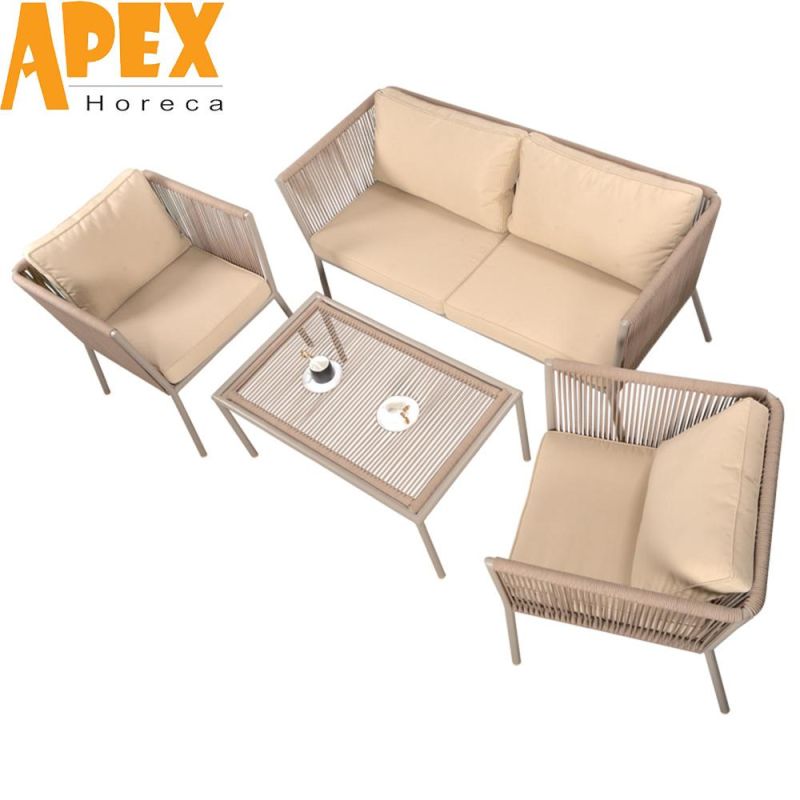 UV Protection Aluminum Frame Garden Outdoor Furniture Sofa Set Combination