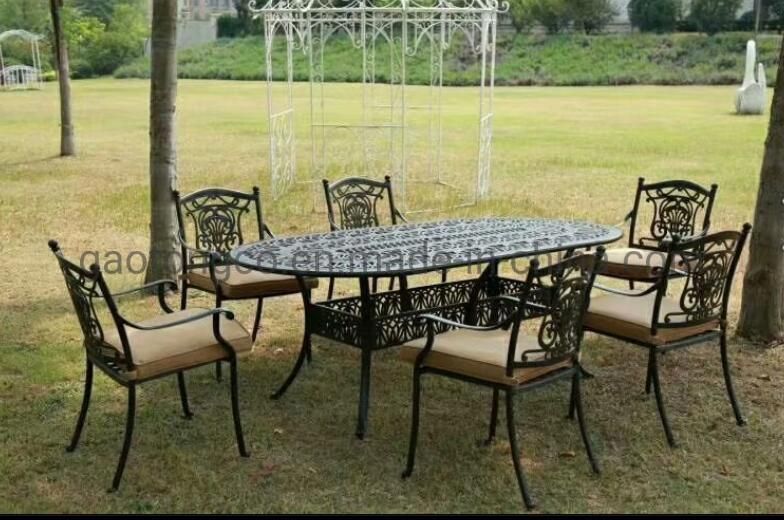 Outdoor 48′′ Dining Round Table Cast Aluminum Garden Coffee Table