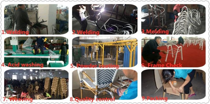 Customize Pattern Garden Synthetic Rattan Chair Waterproof All Weather Season Durable Wicker Chair