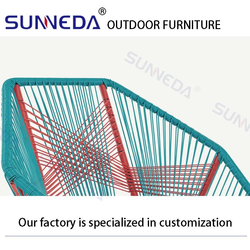 International Many Colors Plastic Wicker Metal Frame Simple Furniture