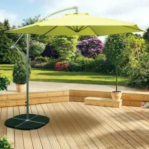 3m Overhang Parasol Lime Green