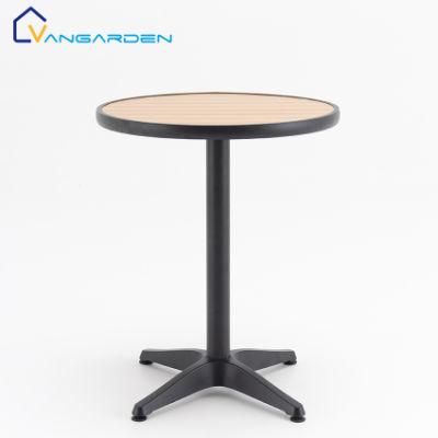 Vangarden Plastic Wood Aluminum Balcony Outdoor Patio Coffee Table