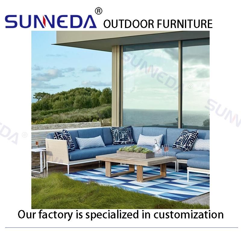 Patio Garden Modern Corner Sofa Luxurious Modular Sofa Bed Furniture