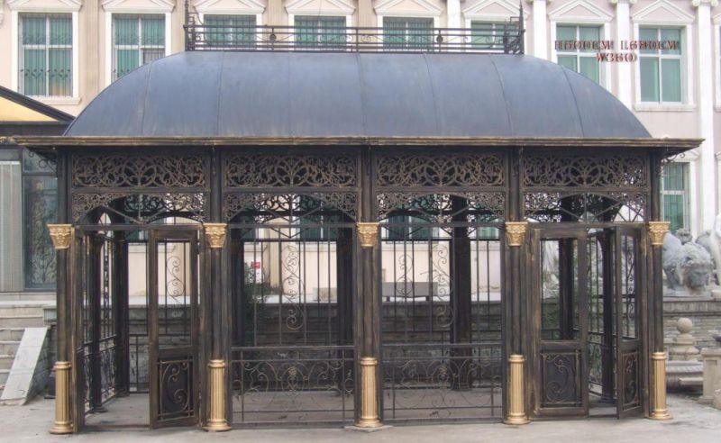Garden Decoration Cast Iron Pavillion Gazebo
