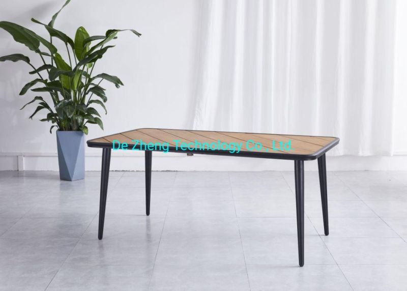 Wholesale Metal Leisure Solid Plastic Wood Picnic Bench Wooden Table Modern Outdoor Garden Furniture