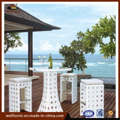 Outdoor Garden Wicker Glass Table Set with Chair/Bar Stool