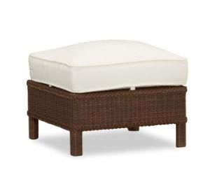 Garden Rattan Wicker Square Footrest Footstool