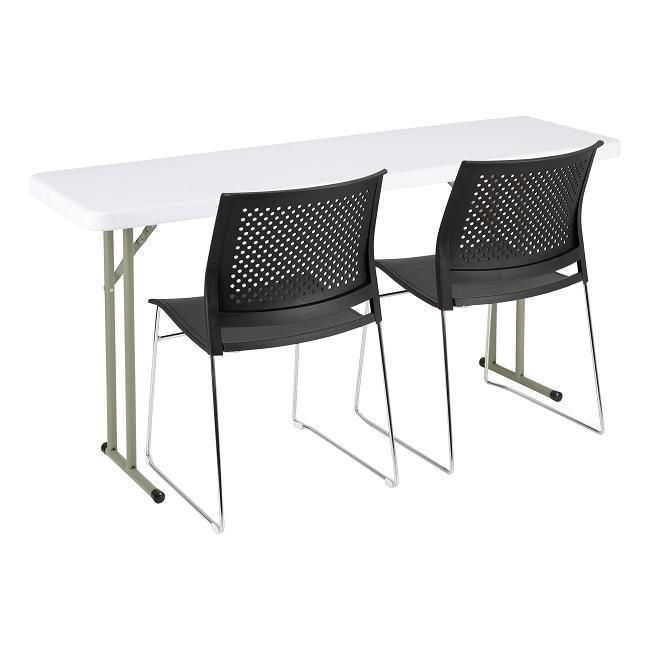 No Assembly Required Folding Plastic Seminar Table for Office Comercial